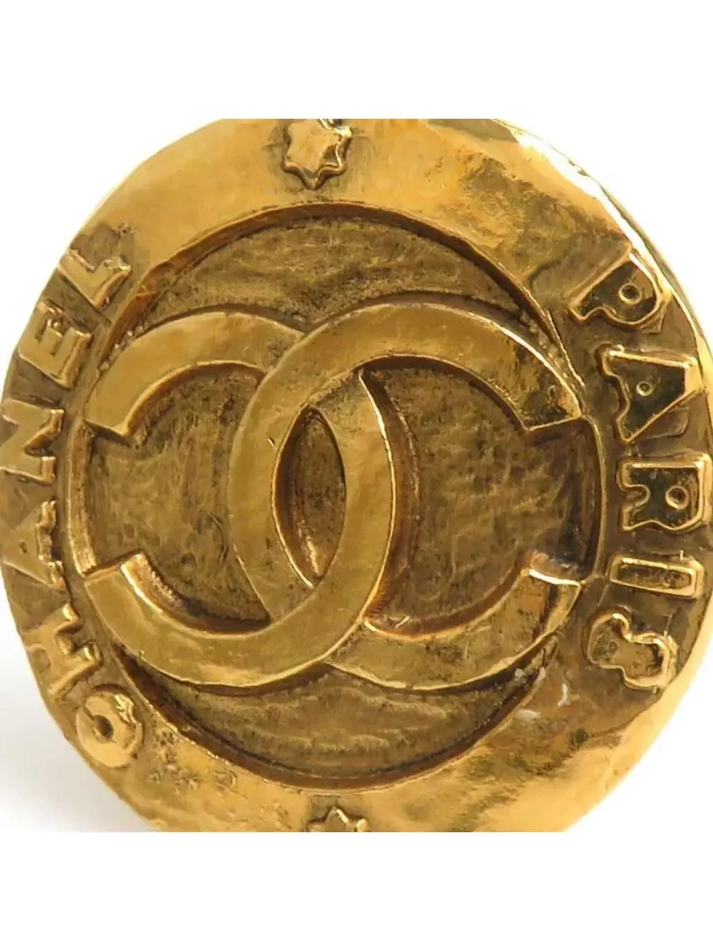 Auth Chanel Cc Logo Clip On Earrings #302852C39B